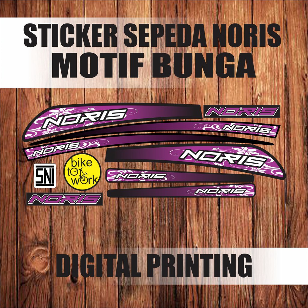 STICKER SEPEDA NORIS BIKE STIKER SEPEDA NORIS  MURAH BERKUALITAS.
