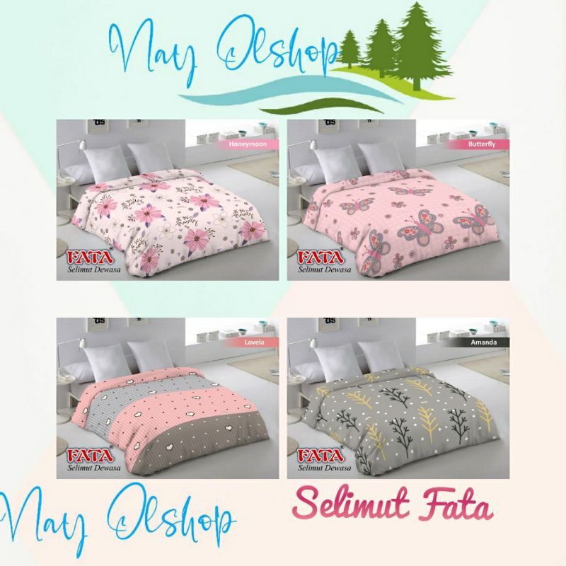 SELIMUT BULU FATA 200X200 HONEYMOON , BUTTERFLY , LOVELA , AMANDA