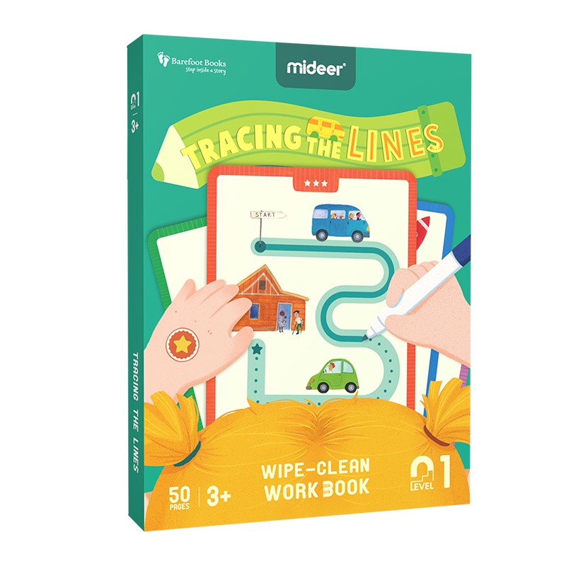 TweedyToys - Mideer Finger Fun / Tracing The Line Mainan montessori anak logic game tarik garis