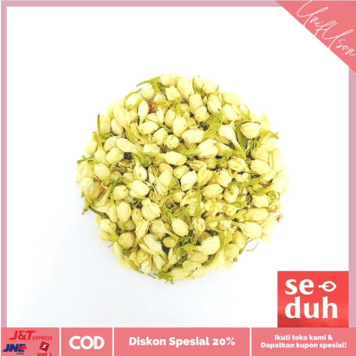 

⭐COD⭐ Teh Bunga Melati / Jasmine Flower Tea Tisane Wholesale 250 / 500 gram - 250gr jasmine