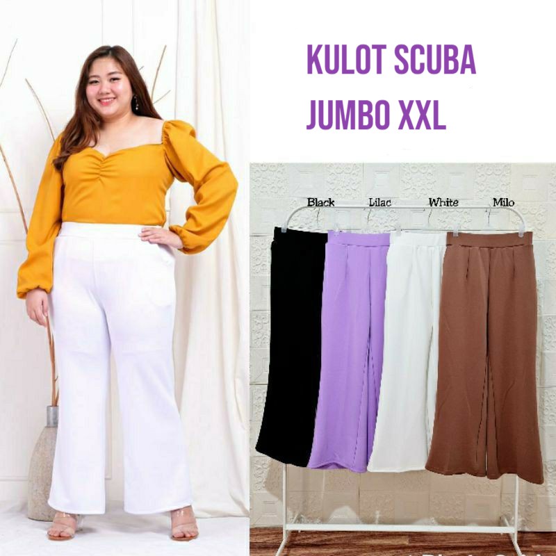 KULOT JUMBO WANITA/KULOT POLOS JUMBO/KULOT PANJANG JUMBO