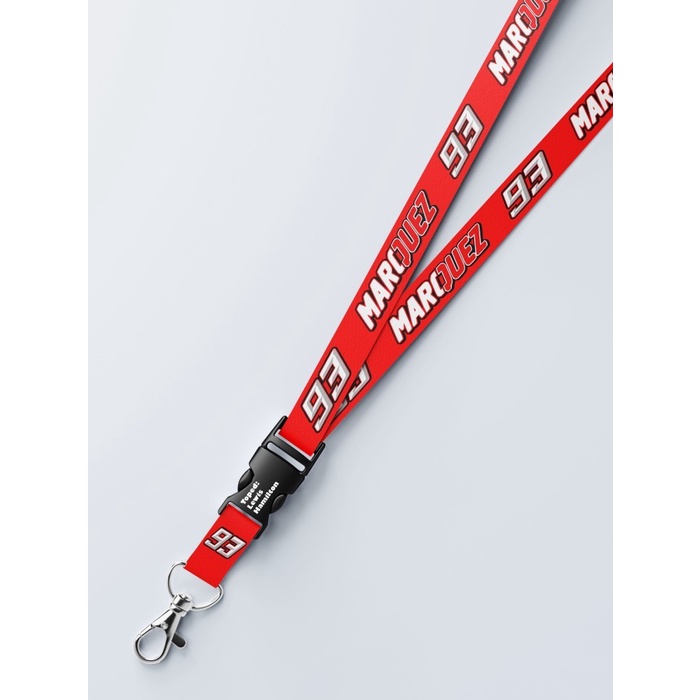 

Lanyard Logo Marc Marquez 93 MotoGP Bisa Satuan Custom Dua Sisi