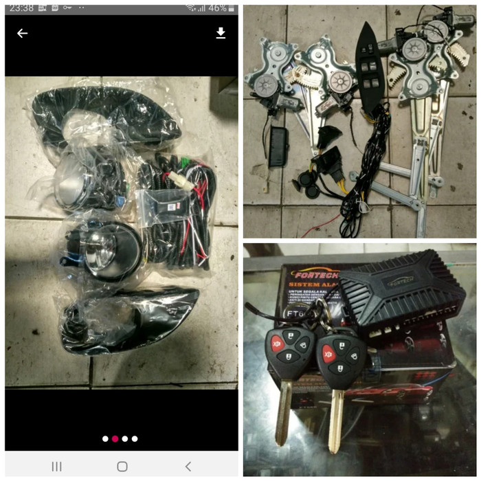 Power window vios limo gen2, alarm, foglamp