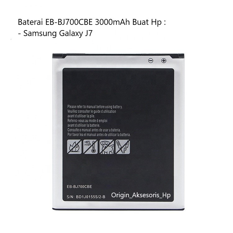 Original Baterai EB-BJ700CBE Buat Handphone Samsung Galaxy J7 dc88