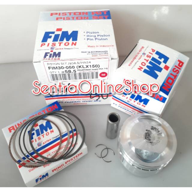 Piston Seher Kit KLX 150 Oversize 50 FIM