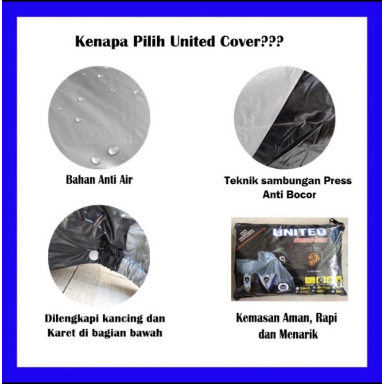 COVER MOTOR UNITED MIO PCX ADV VARIO NINJA250 CBR250 GENIO SARUNG MOTOR BEAT VARIO 125 R15 NINJA CBR