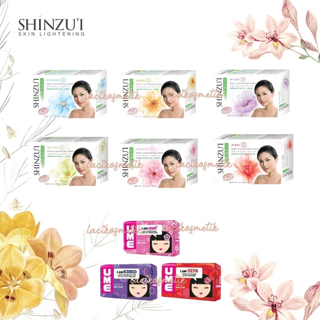 ✨LACIKOSME✨ SHINZUI SKIN LIGHTENING BAR SOAP - UME SOAP SABUN MANDI BATANG