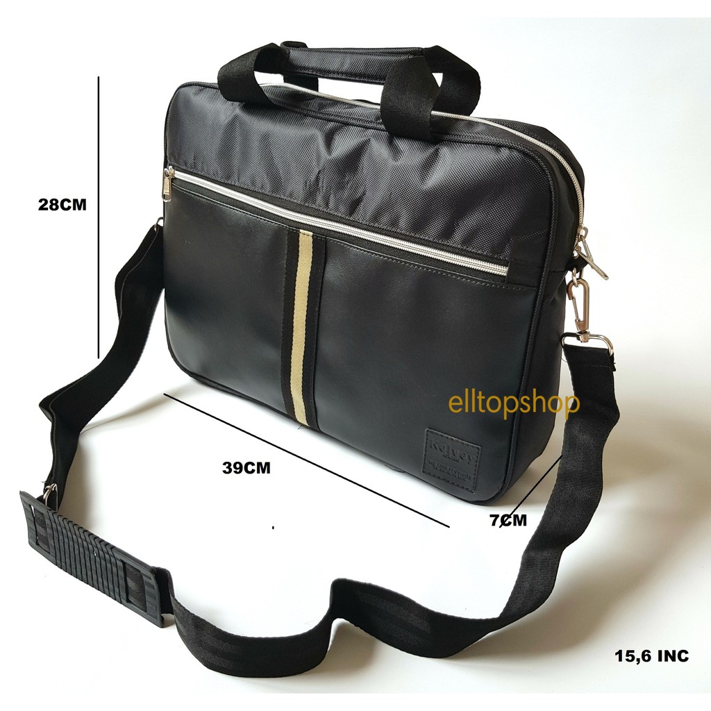 TAS LAPTOP KULIT / LAPTOP BAG BUSA SUPER TEBAL UKURAN BESAR 15.6 INCH