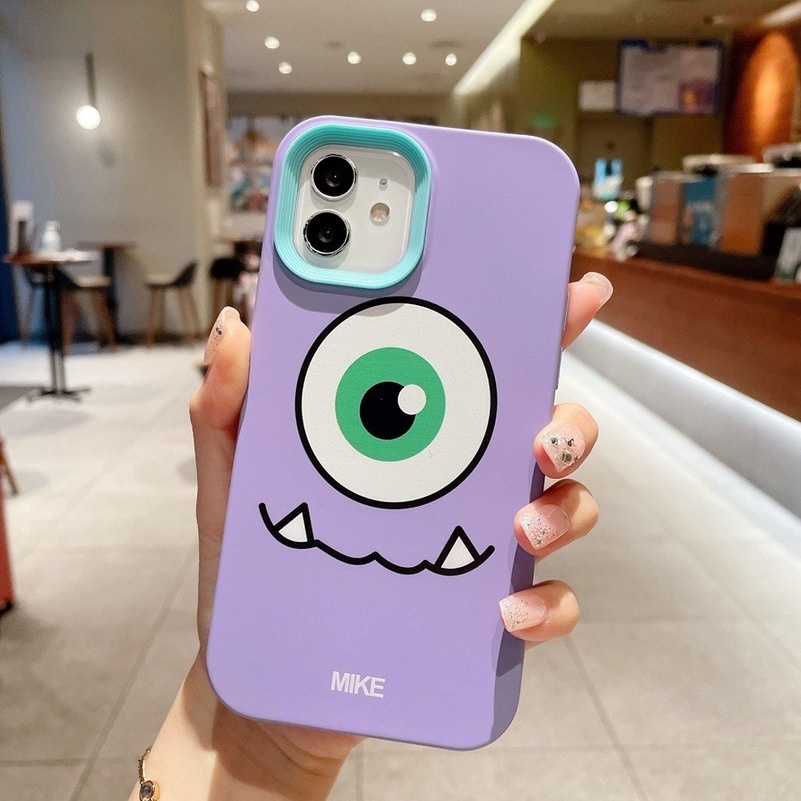 Soft Case Silikon TPU 3 in 1 Motif Kartun Monster Untuk iPhone 13 12 11 Pro Max X XR Xs Max 7 8 6s 6 Plus SE 2020