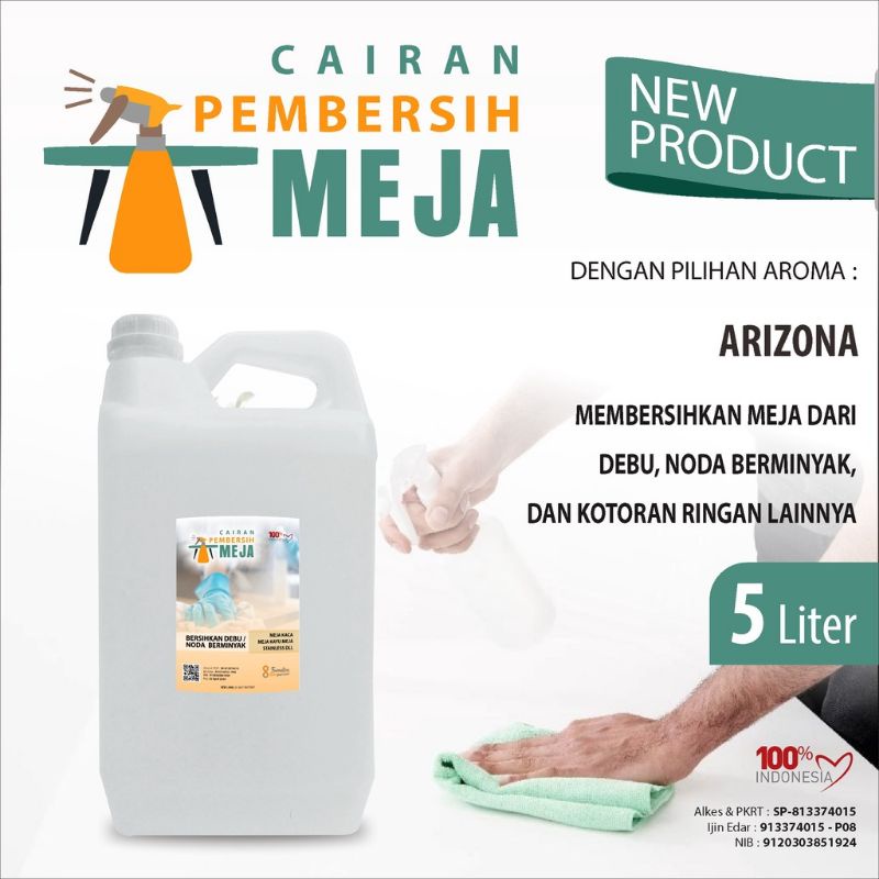 Cairan pembersih meja antiseptic aneka aroma wangi segar kemasan jurigen 5 liter