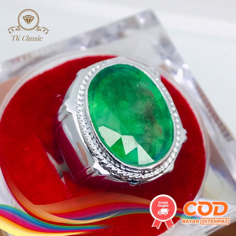 NATURAL BATU PERMATA ZAMRUD COLOMBIA CUTTING JUMBO