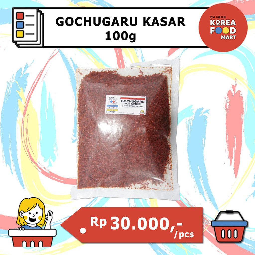 

(REPACKING) GOCHUGARU KASAR 100G / GOCHUKARU FOR KIMCHI / BUBUK CABE KOREA KASAR