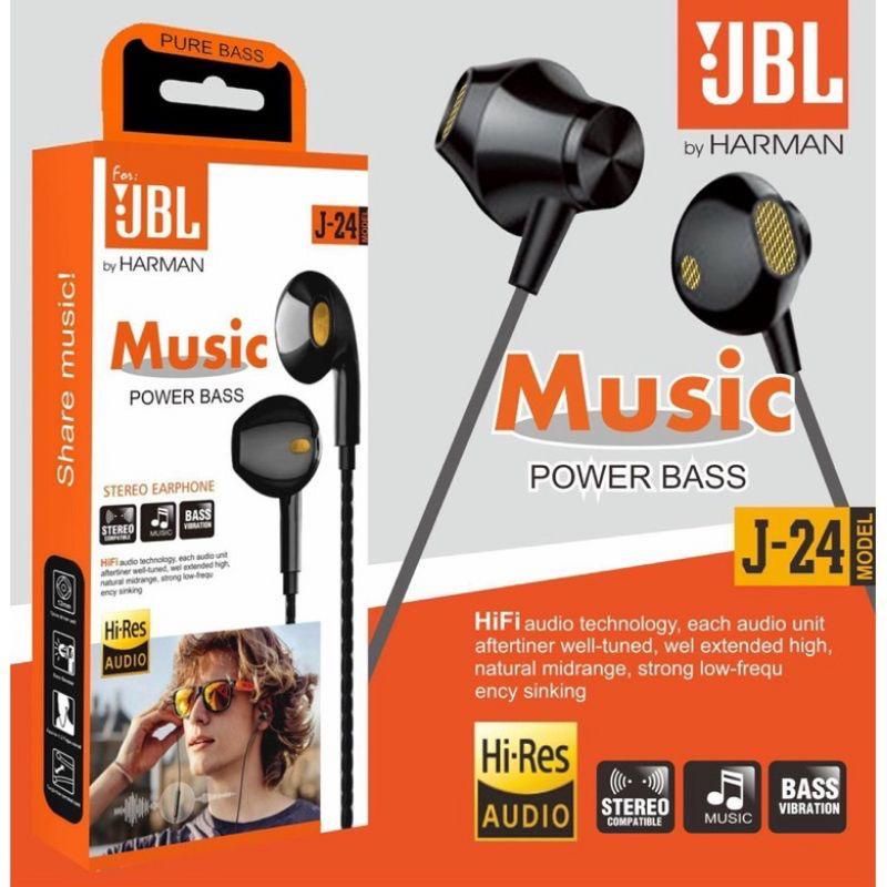 Hf Handsfree Headset JBL J-24 Power Bass Suara Bagus