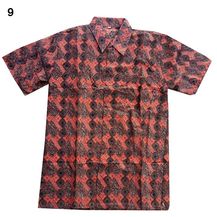 Buy 1 Get 5 Cuci Gudang Kemeja Batik Katun Bisa Seragam Pilih Motif dan Ukuran