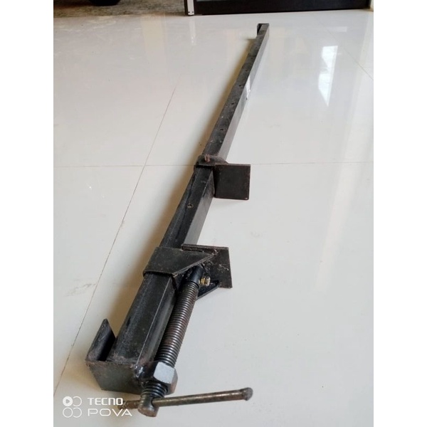 klem press kayu full besi model rel panjang 150 cm