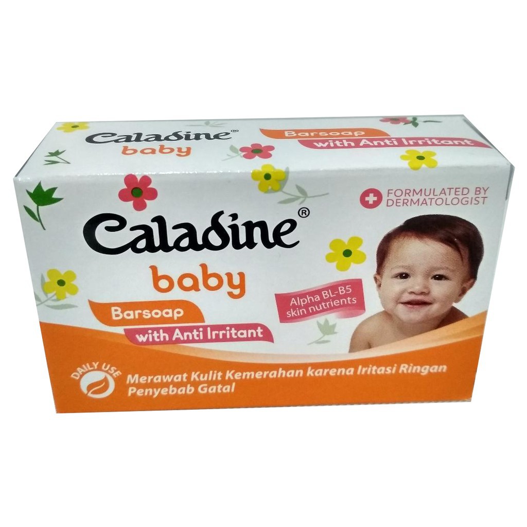 Sabun Batang CALADINE Baby BAR Soap 85gr - Anti Iritasi - Sabun Mandi Bayi - EXP MAR 2024