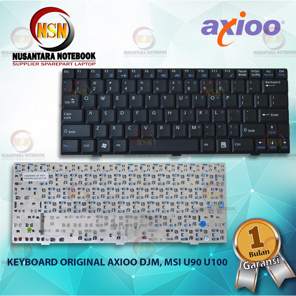 Keyboard Original Axioo DJM Series MSI U90, U100