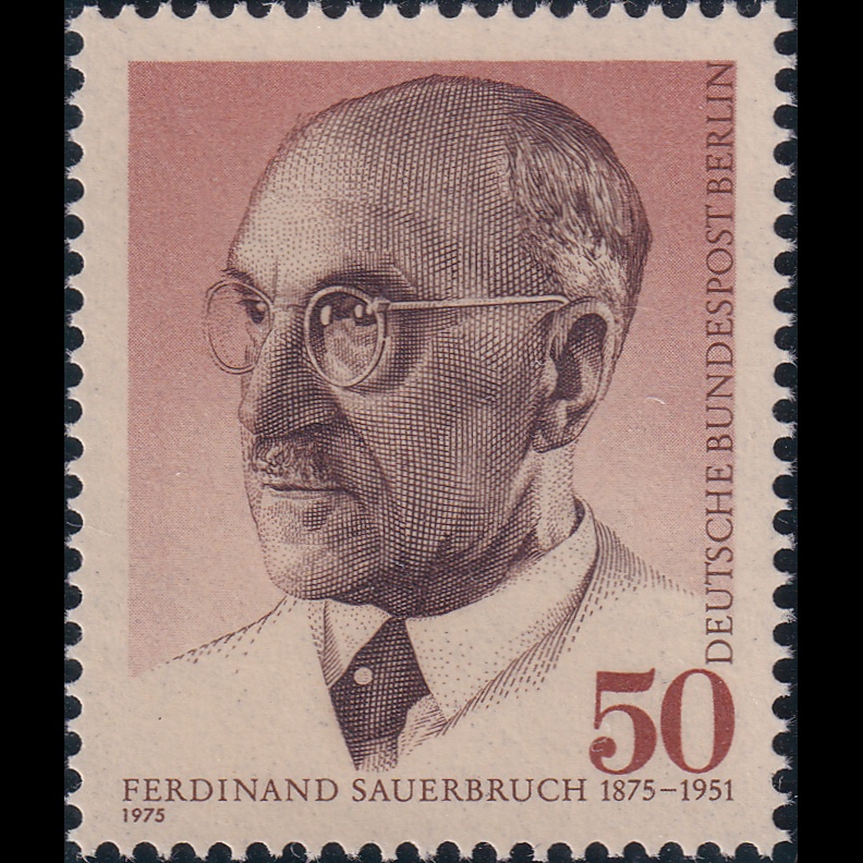 

Prangko Berlin 1975 - The 100th Anniversary of the Birth of Ferdinand Sauerbruch - Surgeon