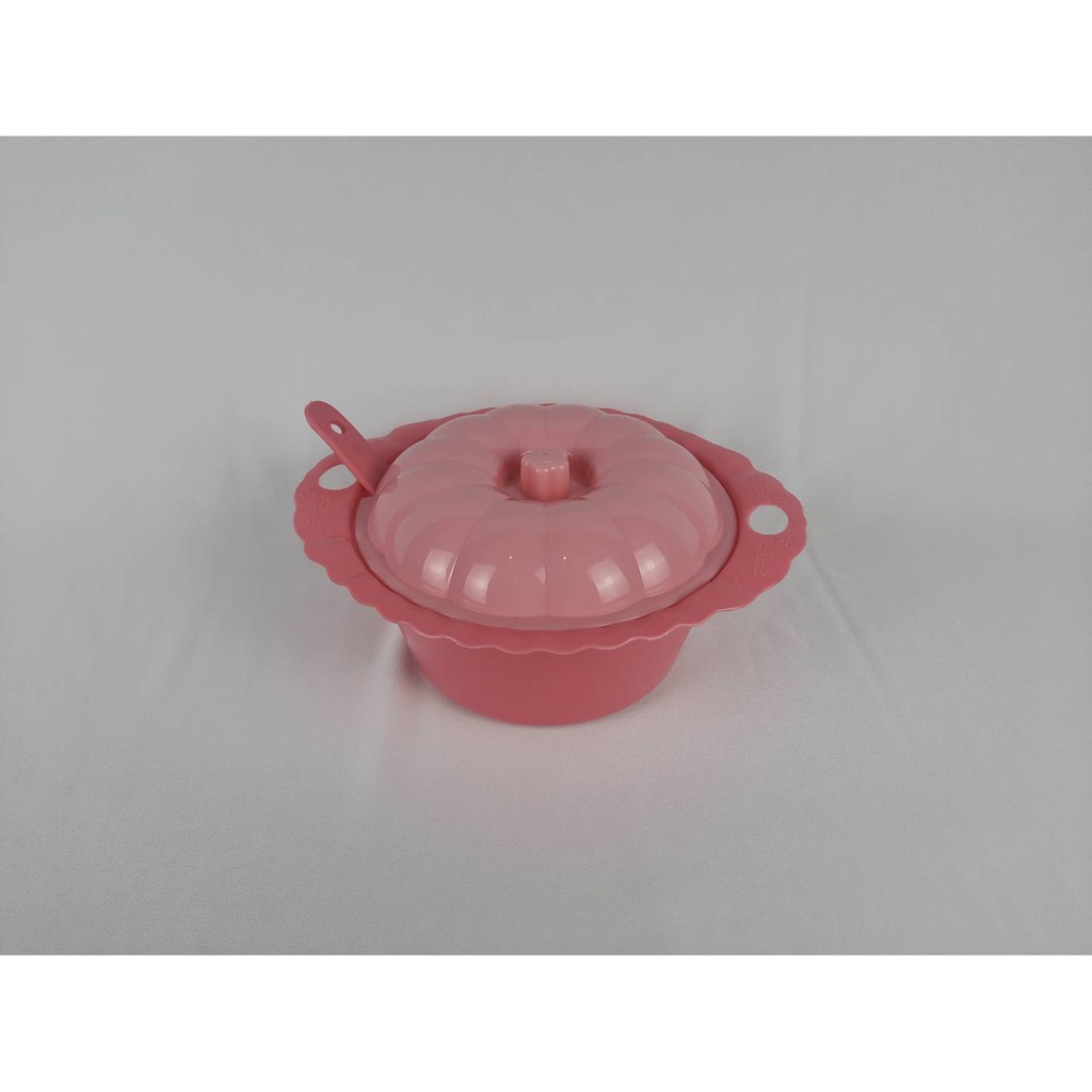 Wadah saji / Tempat sayur / Basi labu bulat + entong / Basi