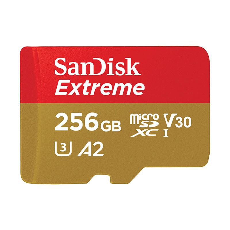 Memory Card Micro sd 256Gb Sandisk Class 10 160Mbps Extreme Original Garansi Seumur Hidup