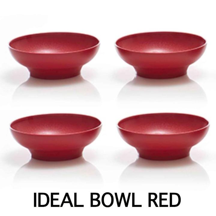 Ideal Cherry Bowl Red SET isi 4pc Mangkok Merah 4 pc ecer satuan