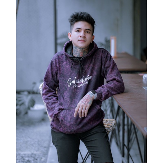 Sweater Hoodie Tie Die Pria - Hoodie Washing Cowok Cewek Original