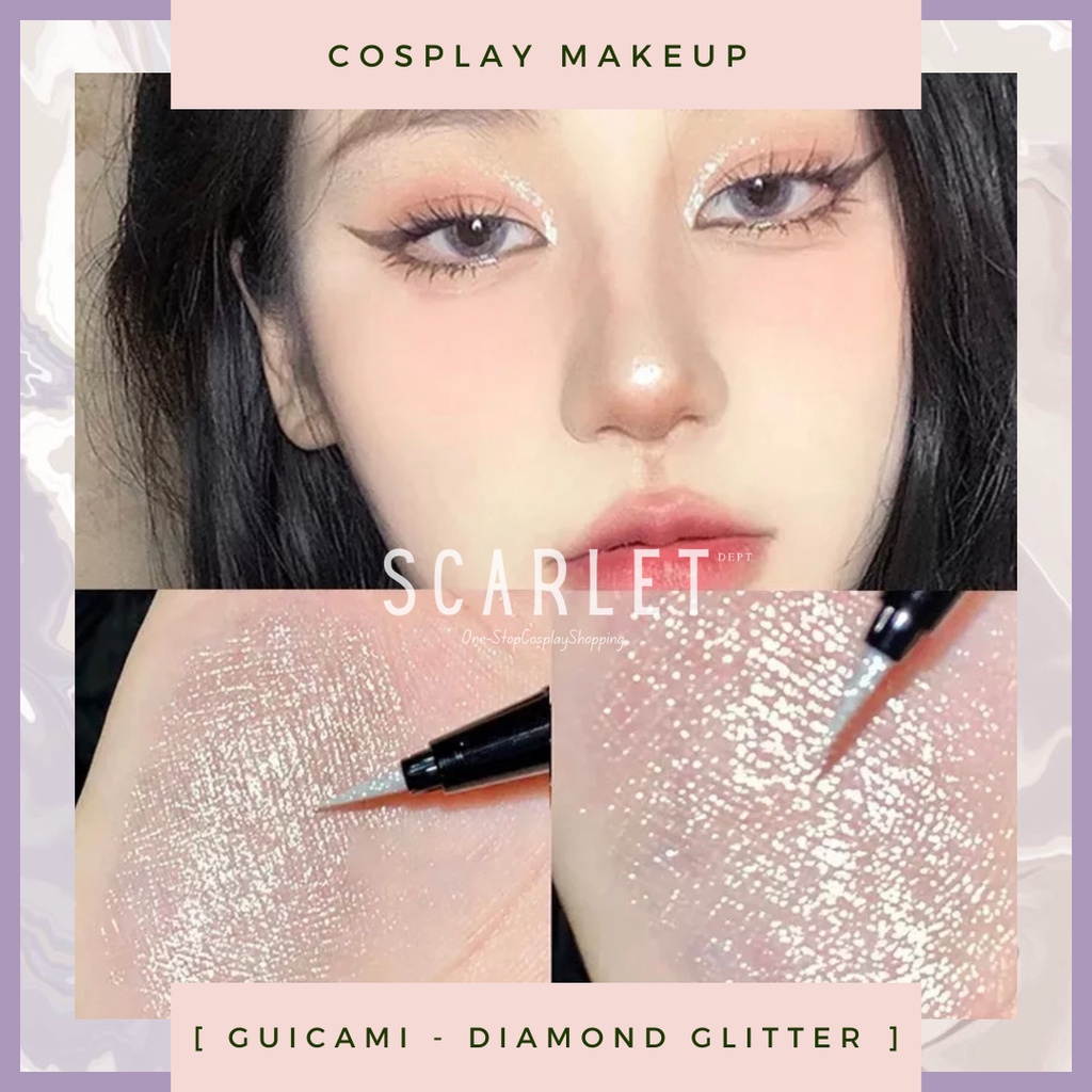 SCARLETDEPT || GUICAMI ( ギカミ ) -- Eyeliner Glitter Cosplay Makeup