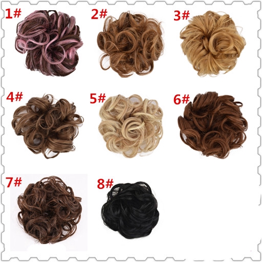 Bun Hair Twirl Piece Scrunchie Wigs Extensions