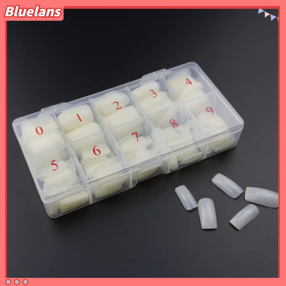 (In Stock) Kacamata Hitam Lensa Warna Warni ♡500pcs / Set Kuku Palsu Full Cover Bahan Akrilik Untuk Manicure DIY