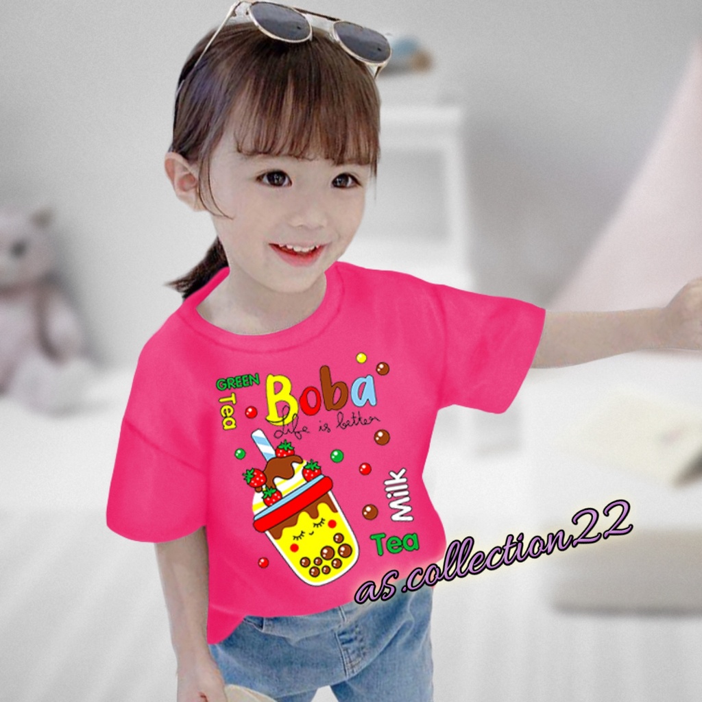 KAOS ANAK BOBA TEA 1-10 TAHUN