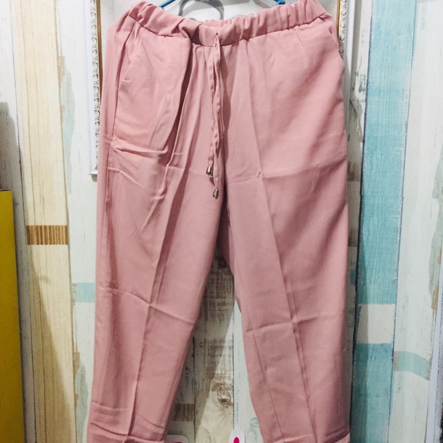 Preloved celana romp dusty pink