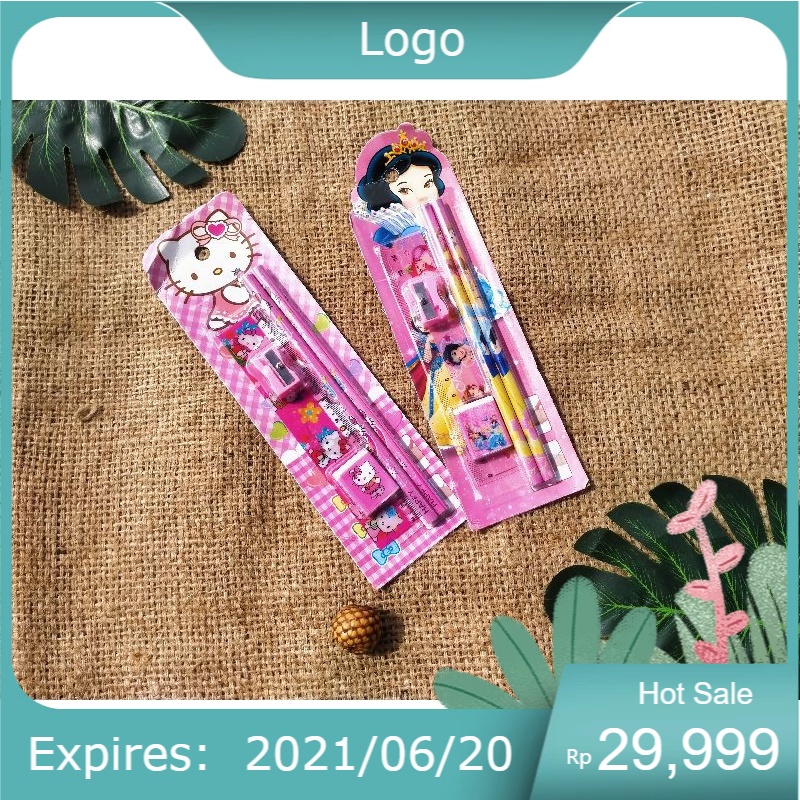 

ALAT TULIS SET 5in1 KADO SOUVERNIR ANAK