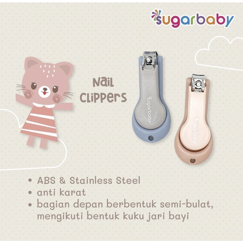 Sugar Baby 5in1 Manicure Set - Alat Perawatan Bayi/Baby nail clipper/Gunting kuku bayi