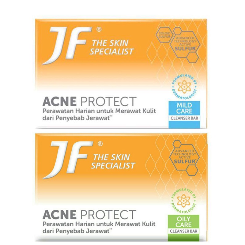 JF Sulfur Acne Protect Cleanser Bar - 90GR