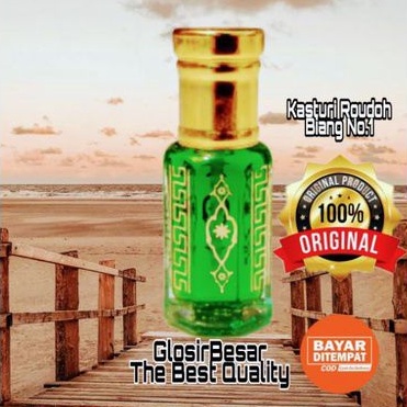 misik rawdhatul jannah kasturi roudoh madinah bibit parfum 12ml 100% original Minyak wangi berkelas