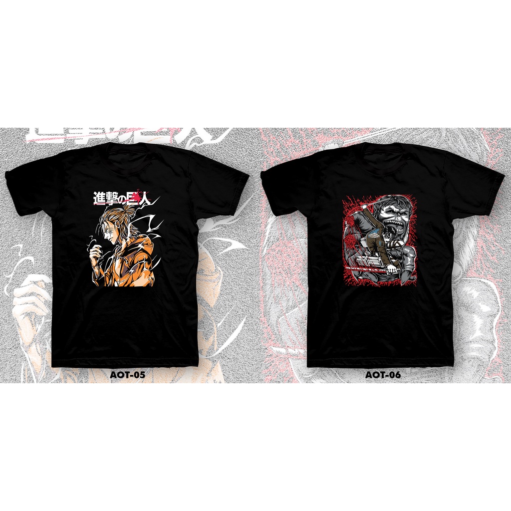 KAOS / TSHIRT 24s - ANIME/MANGA ATTACK ON TITAN .01