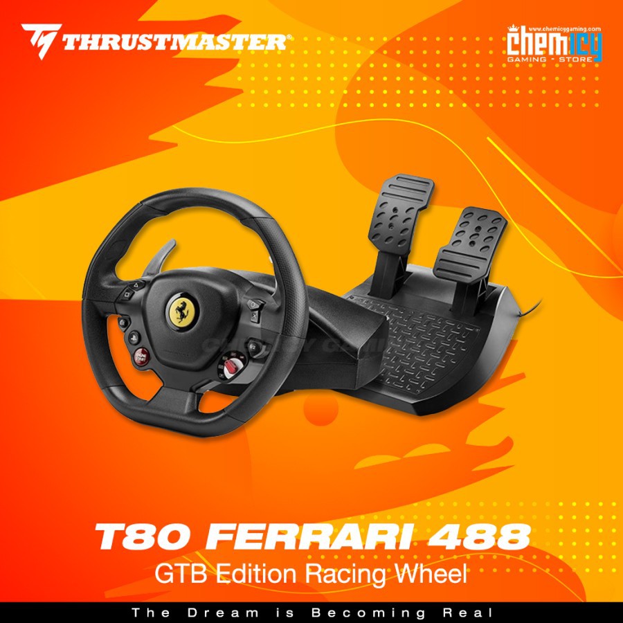 Thrustmaster T80 Ferrari 488 GTB Edition Racing Wheel