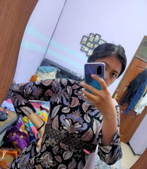 Tey-17 Batik Wanita Asj Sa Hrb026 Kenongo Kemeja Tosca Pendek