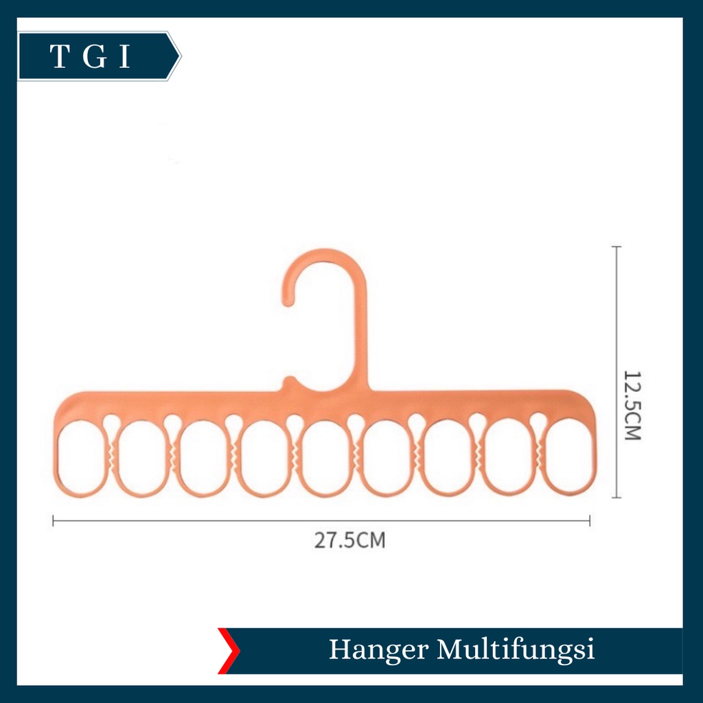 TGI - HANGER BAJU - HANGER SERBAGUNA - HANGER MULTIFUNGSI - GANTUNGAN MULTIFUNGSI SERBAGUNA 9 IN 1