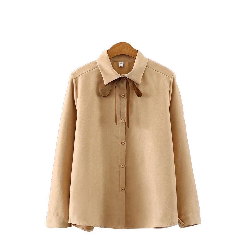 1 Malika Top Kemeja Polos Blouse Wanita-2