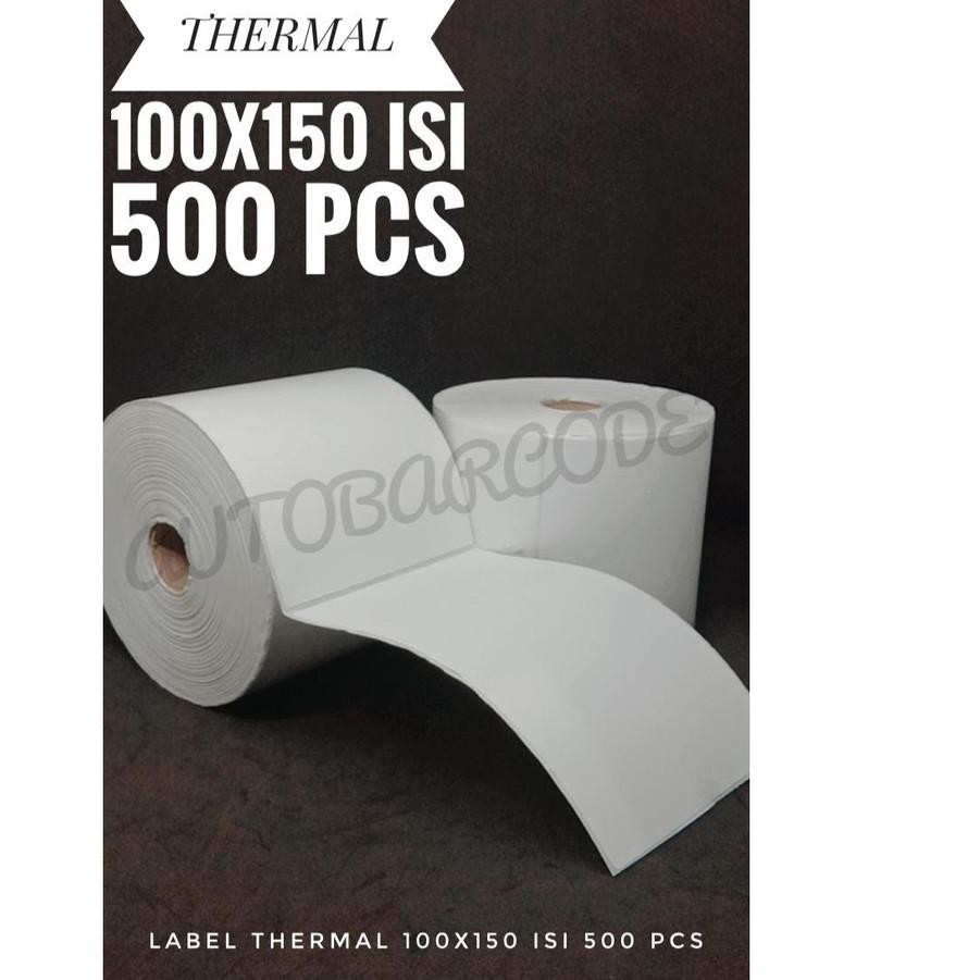 

MURAH LABEL BARE THERMAL 100x150 ISI 500 PCS KERTAS STICKER RESI SHOPEE LABEL STIKER GRATIS ONGKIR,