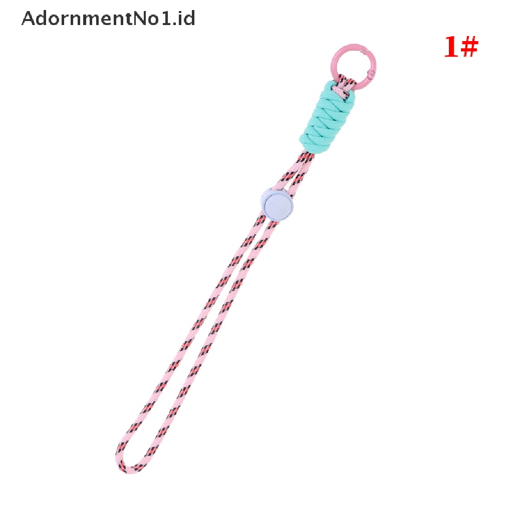 (AdornmentNo1) Tali Lanyard Motif Kepang Fluorescent Untuk Gantungan Kunci / Handphone