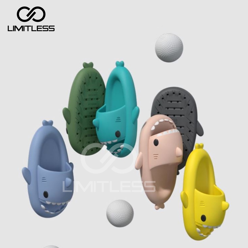 Sendal Hiu Anak Slip On Karakter Baby Shark Sandal Hiu Dewasa Couple  Sendal Selop Rumah Couple Keluarga
