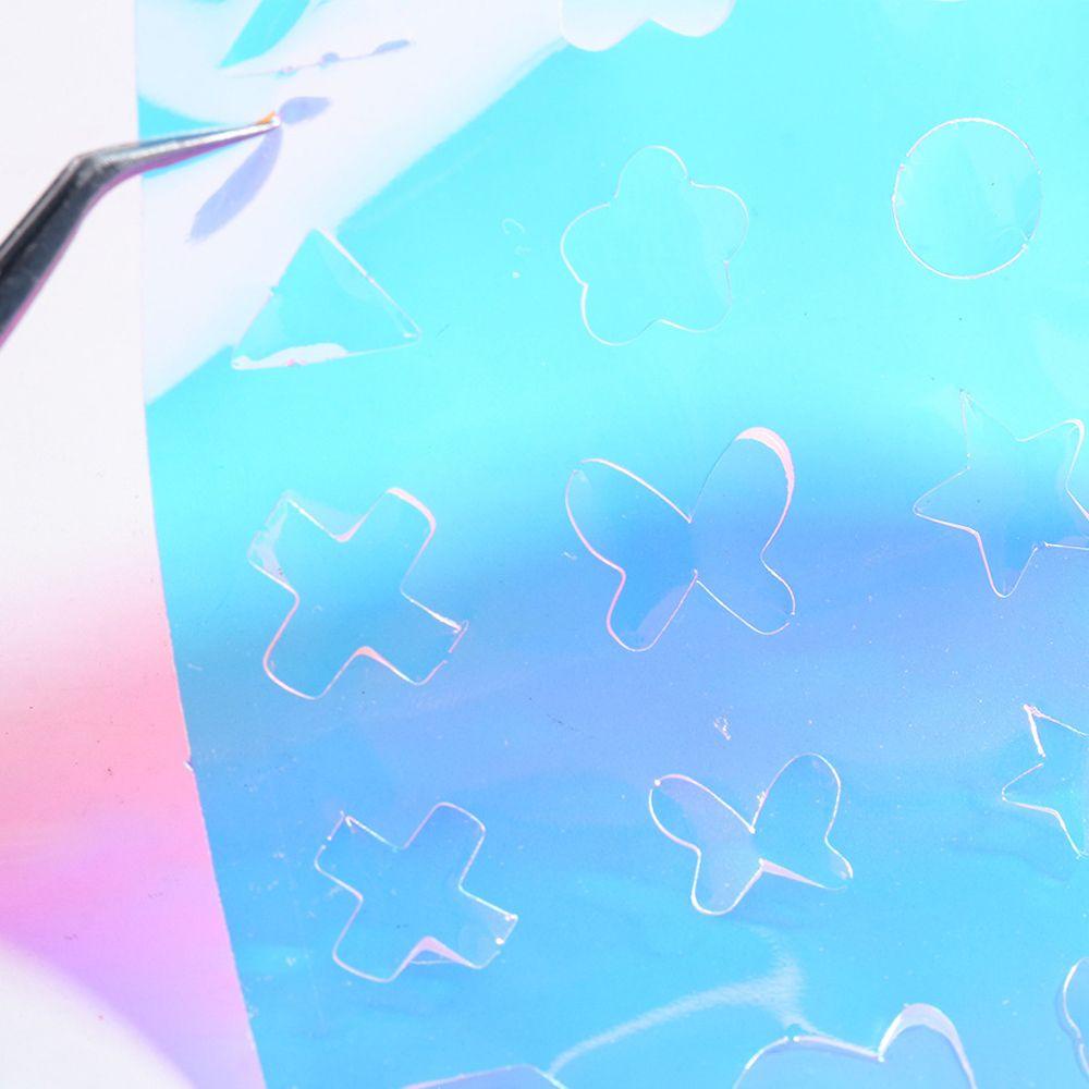 AUGUSTINA Agustina Aurora Kuku Foil Cinta Gadis Nail Art Dekorasi Manicure DIY Nail Decals Self Adhesive Cellophane Paper