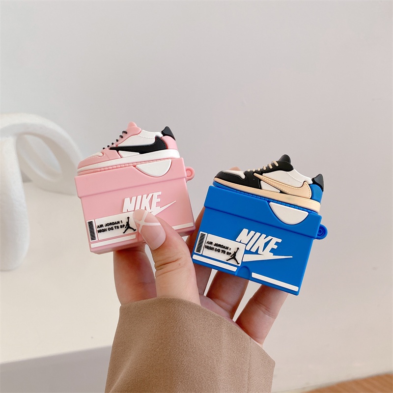 Casing Silikon Motif Air Joint Jordan Untuk Simpan earphone Wireless Bluetooth apple airpods 3 / 2 / 1 / Pro