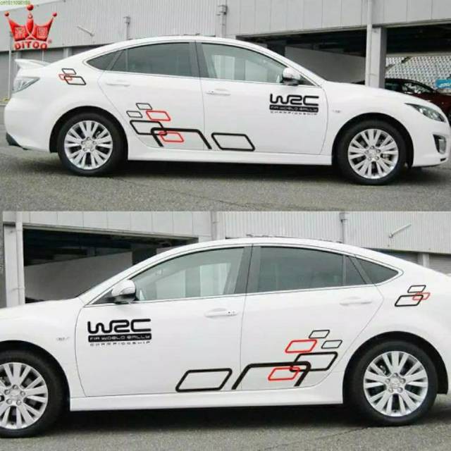 Stiker Wrc Cutting Sticker Mobil Keren Sedan Nissan Datsun Calya