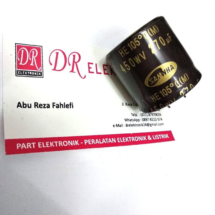 Elco Elko Capasitor Kapasitor 270uf 270 uf mikro 450v 450volt 450 volt