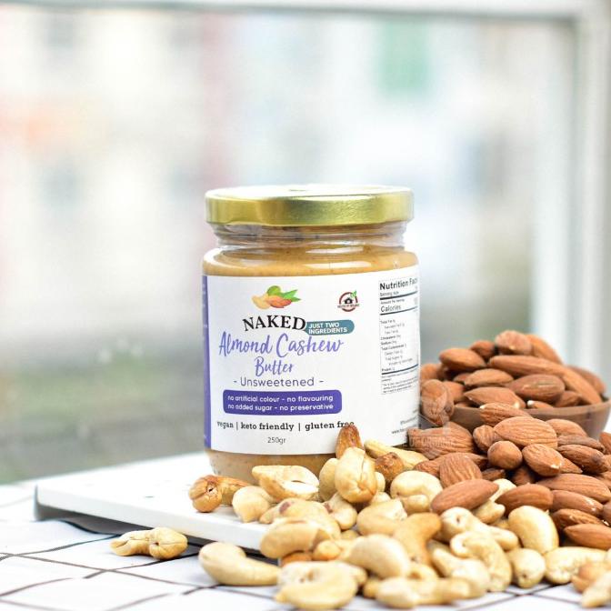 

Naked Almond Cashew Butter Unsweetened 250 Gr