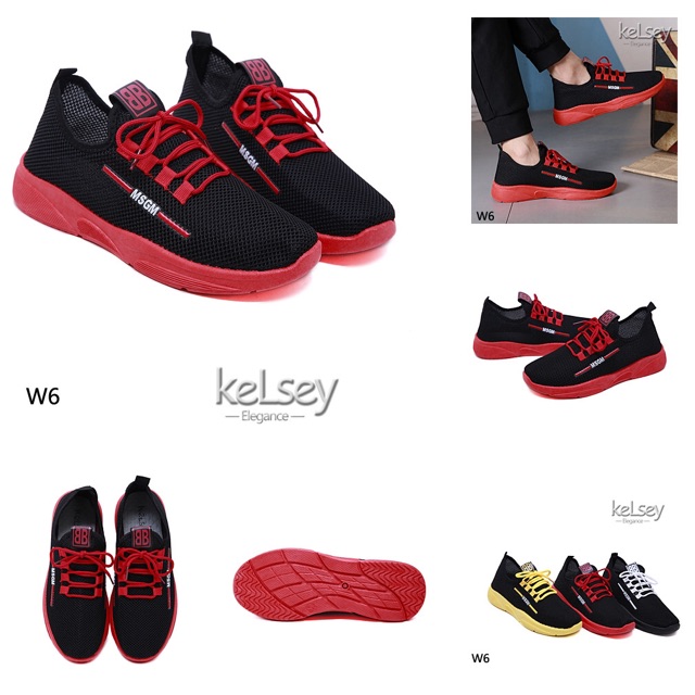 SEPATU FASHION W6  SNEAKER PRIA