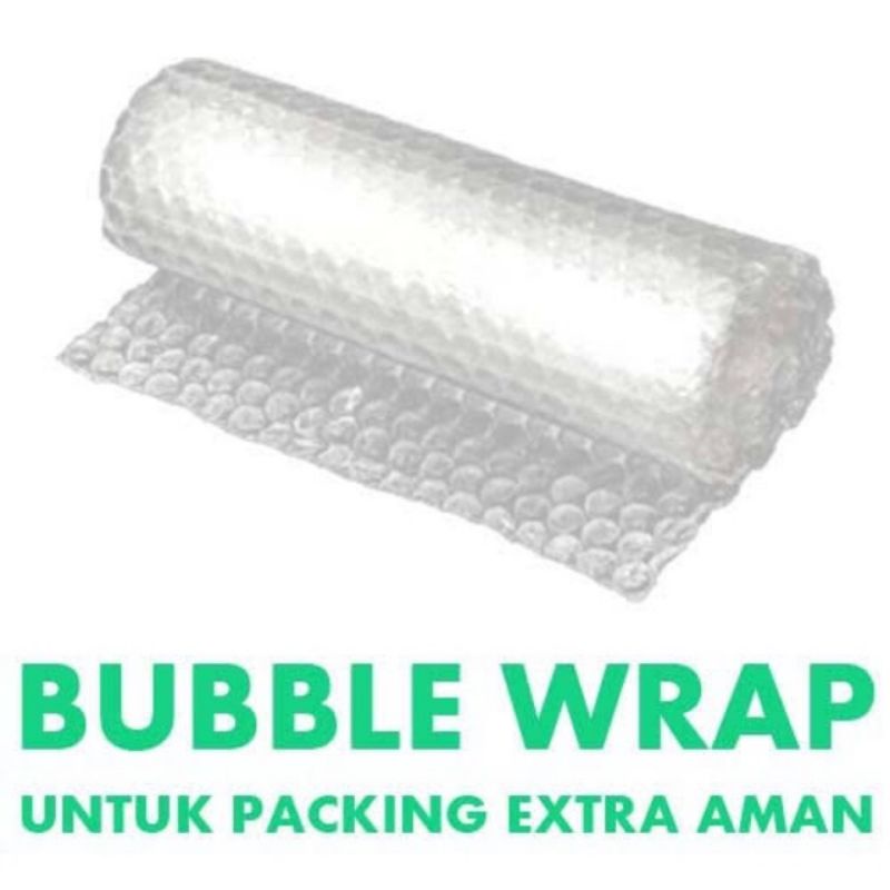 

Bubble wrap tambahan untuk packing aman barang